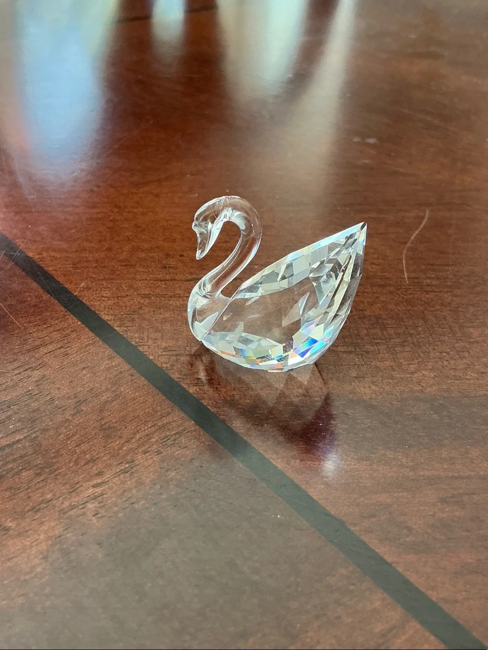 Swarovski crystal swan